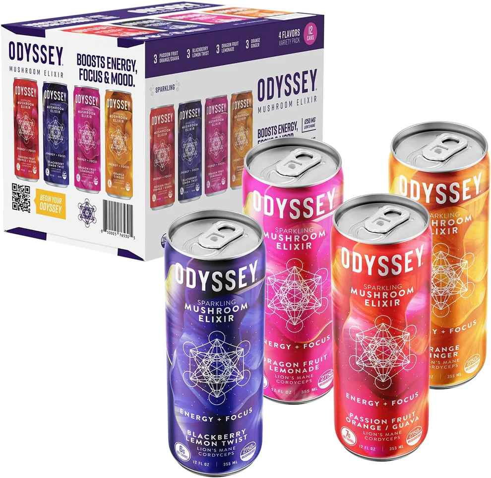 Odyssey Sparkling Energy Drinks